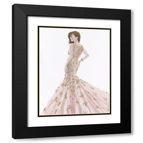 Beautiful Lady I Black Modern Wood Framed Art Print with Double Matting by Wiens, James