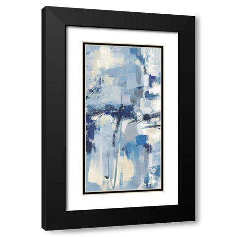 Old Port II Navy Black Modern Wood Framed Art Print with Double Matting by Vassileva, Silvia