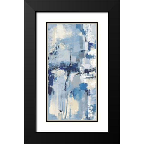 Old Port II Navy Black Modern Wood Framed Art Print with Double Matting by Vassileva, Silvia