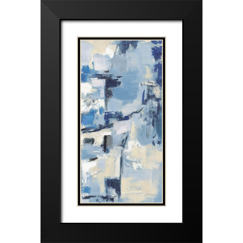 Old Port III Navy Black Modern Wood Framed Art Print with Double Matting by Vassileva, Silvia