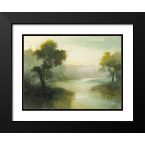 Reflected Sky Black Modern Wood Framed Art Print with Double Matting by Purinton, Julia