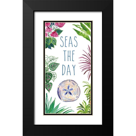 Tropical Home IX on White Black Modern Wood Framed Art Print with Double Matting by Zaman, Farida