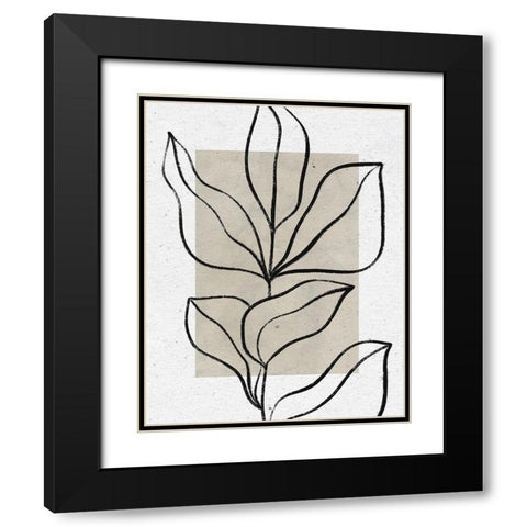 Color Block Balance II Black Modern Wood Framed Art Print with Double Matting by Thorns, Becky