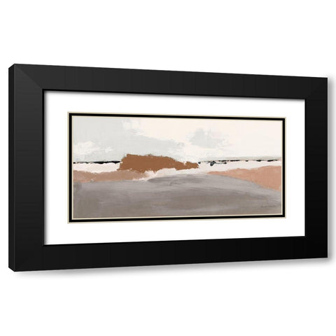 Modern Cashmere Black Modern Wood Framed Art Print with Double Matting by Munger, Pamela