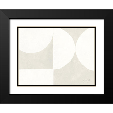 Strand VI Black Modern Wood Framed Art Print with Double Matting by Nai, Danhui