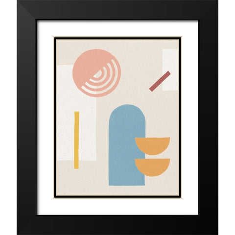 Shapely Serenity I Black Modern Wood Framed Art Print with Double Matting by Hershey, Moira