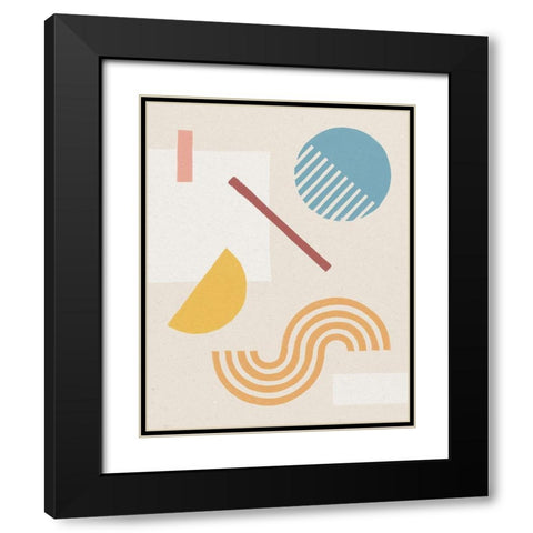 Shapely Serenity II Black Modern Wood Framed Art Print with Double Matting by Hershey, Moira