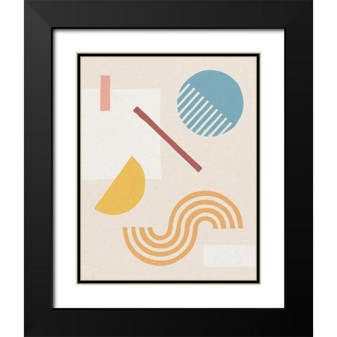 Shapely Serenity II Black Modern Wood Framed Art Print with Double Matting by Hershey, Moira