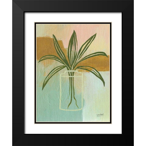 Abstract Delight III Black Modern Wood Framed Art Print with Double Matting by Mack, Lynn