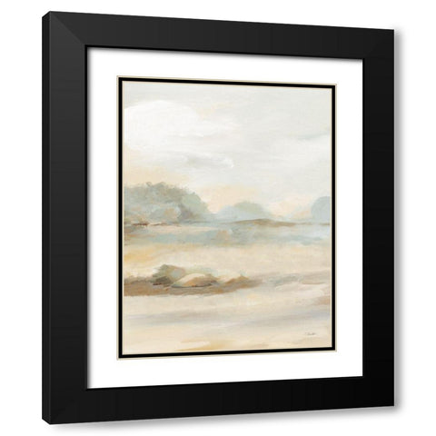 The Old Farm Landscape III Black Modern Wood Framed Art Print with Double Matting by Vassileva, Silvia