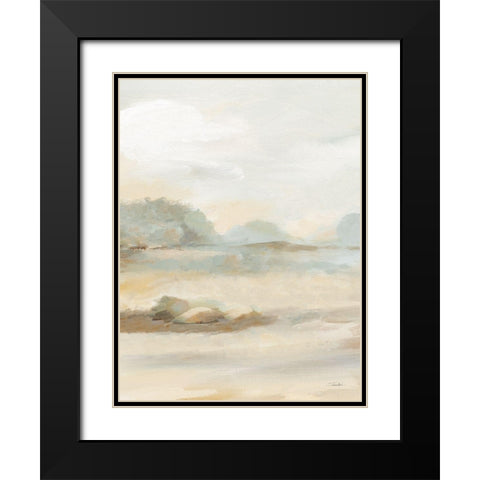 The Old Farm Landscape III Black Modern Wood Framed Art Print with Double Matting by Vassileva, Silvia