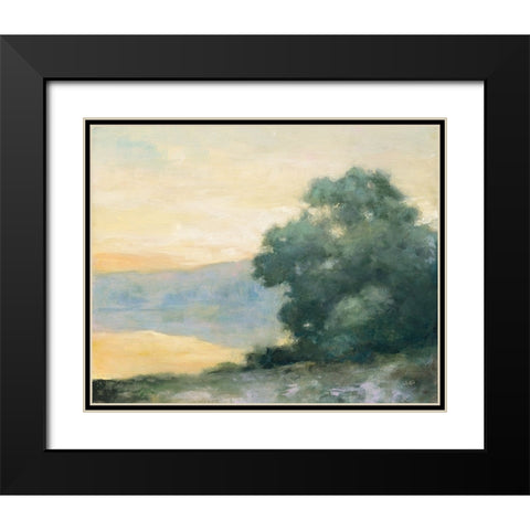 Thinking of Loire Black Modern Wood Framed Art Print with Double Matting by Purinton, Julia