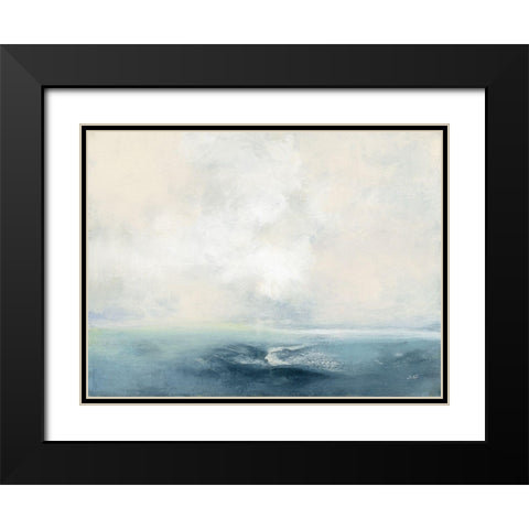 Oceanside Black Modern Wood Framed Art Print with Double Matting by Purinton, Julia