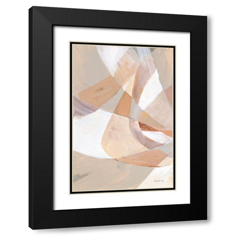 In Pieces I Black Modern Wood Framed Art Print with Double Matting by Nai, Danhui