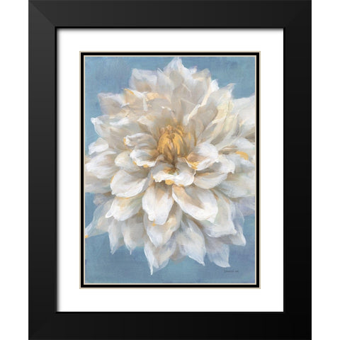 Open Petals I Black Modern Wood Framed Art Print with Double Matting by Nai, Danhui