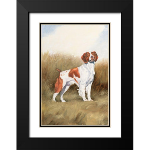 Hunting Dog I Black Modern Wood Framed Art Print with Double Matting by Wiens, James