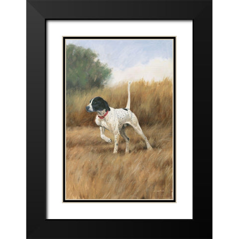 Hunting Dog II Black Modern Wood Framed Art Print with Double Matting by Wiens, James