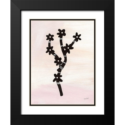 Flowering Grass Black Modern Wood Framed Art Print with Double Matting by Mack, Lynn