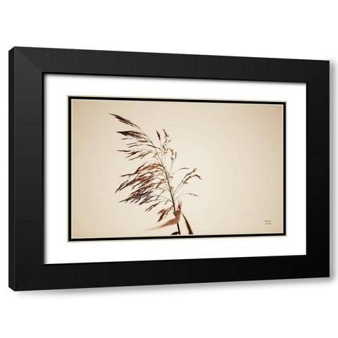 Summer Reeds III Black Modern Wood Framed Art Print with Double Matting by Larson, Nathan