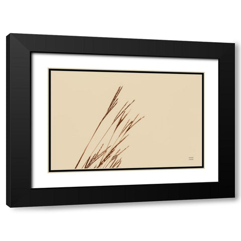 Lakeside Grasses IV Black Modern Wood Framed Art Print with Double Matting by Larson, Nathan