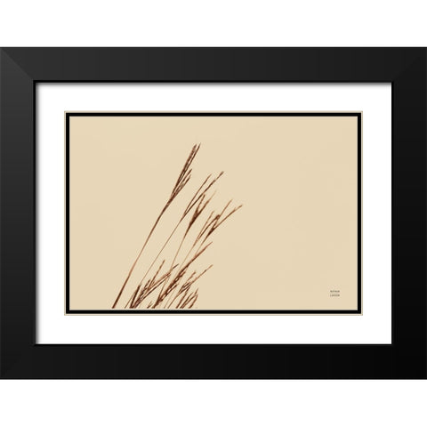 Lakeside Grasses IV Black Modern Wood Framed Art Print with Double Matting by Larson, Nathan