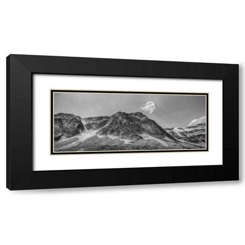 Wyoming Black Modern Wood Framed Art Print with Double Matting by Larson, Nathan