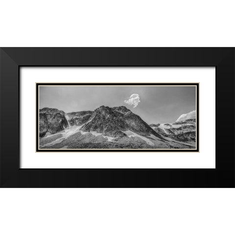 Wyoming Black Modern Wood Framed Art Print with Double Matting by Larson, Nathan