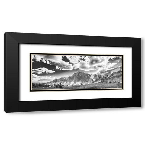 Wyoming Spring Black Modern Wood Framed Art Print with Double Matting by Larson, Nathan