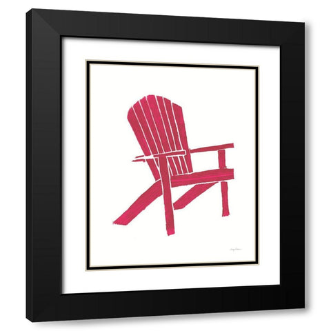 Summer Chair I Black Modern Wood Framed Art Print with Double Matting by Tillmon, Avery