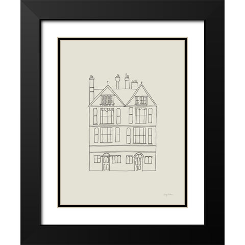 Buildings of London I Black Modern Wood Framed Art Print with Double Matting by Tillmon, Avery