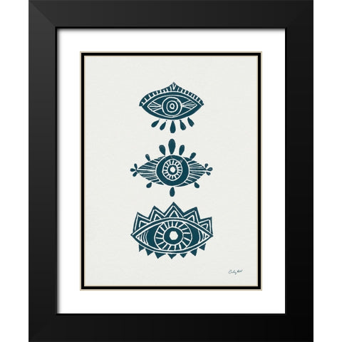 Evil Eye I Black Modern Wood Framed Art Print with Double Matting by Prahl, Courtney