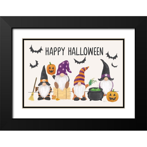 Halloween Gnomes I Black Modern Wood Framed Art Print with Double Matting by Urban, Mary