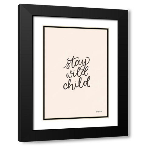 Celestial Boho II Wild Black Modern Wood Framed Art Print with Double Matting by Thorns, Becky