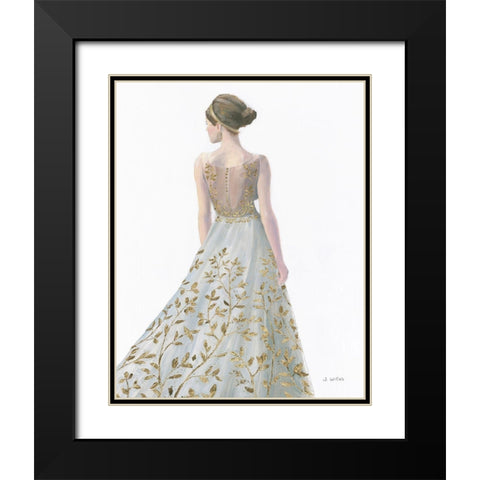 Beautiful Lady II Dress Black Modern Wood Framed Art Print with Double Matting by Wiens, James