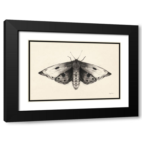 Moth I Black Modern Wood Framed Art Print with Double Matting by Tillmon, Avery
