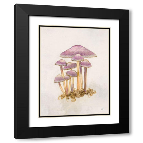 Woodland Mushroom III Black Modern Wood Framed Art Print with Double Matting by Purinton, Julia