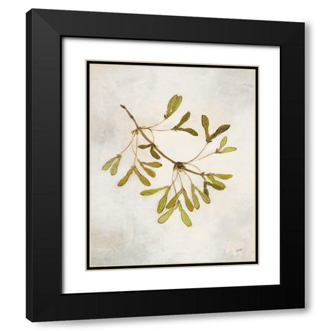 Maple Branch Crop Black Modern Wood Framed Art Print with Double Matting by Purinton, Julia