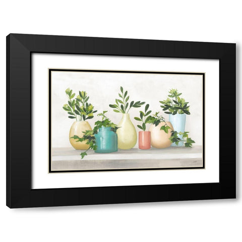 Plant Life IV Colorful Black Modern Wood Framed Art Print with Double Matting by Purinton, Julia