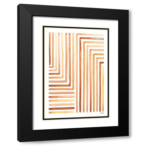 Desert Sunset III SP Black Modern Wood Framed Art Print with Double Matting by Marshall, Laura