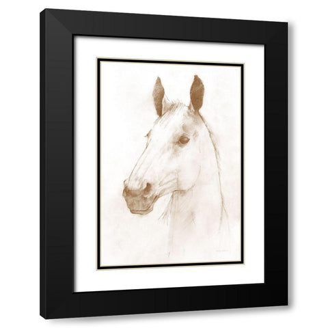 Caesar Sepia Black Modern Wood Framed Art Print with Double Matting by Tillmon, Avery