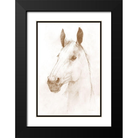 Caesar Sepia Black Modern Wood Framed Art Print with Double Matting by Tillmon, Avery