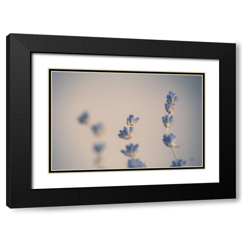 Lavender Study Color Black Modern Wood Framed Art Print with Double Matting by Larson, Nathan