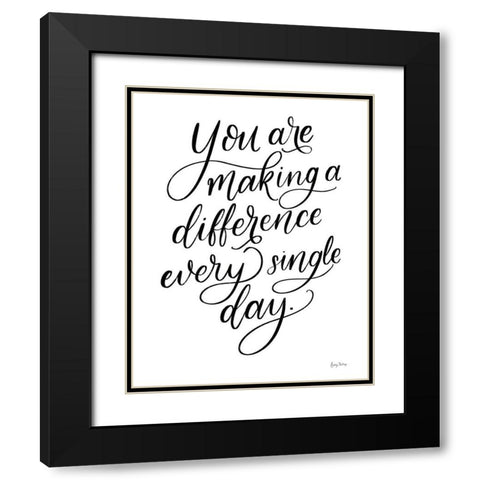 Teachers III No Hearts Crop Black Modern Wood Framed Art Print with Double Matting by Thorns, Becky