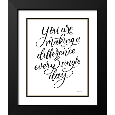 Teachers III No Hearts Crop Black Modern Wood Framed Art Print with Double Matting by Thorns, Becky