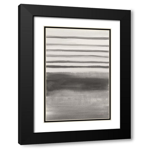 Study in Gray II Black Modern Wood Framed Art Print with Double Matting by Nai, Danhui