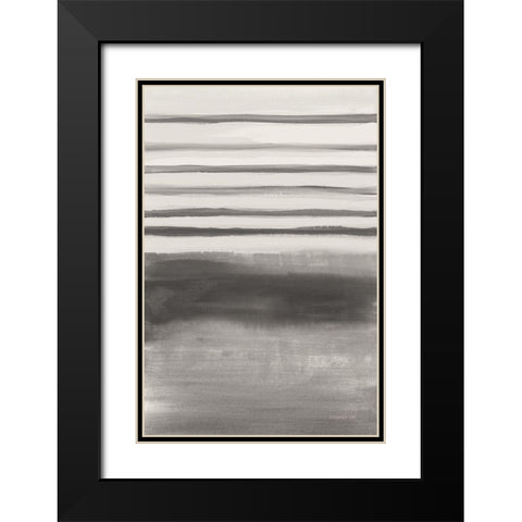 Study in Gray II Black Modern Wood Framed Art Print with Double Matting by Nai, Danhui