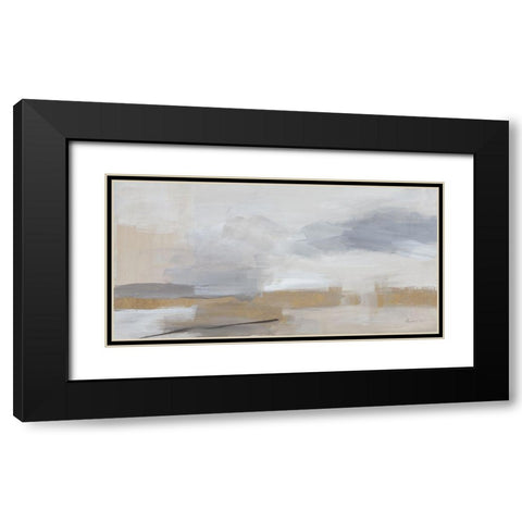 Sandstorm Gold Black Modern Wood Framed Art Print with Double Matting by Munger, Pamela