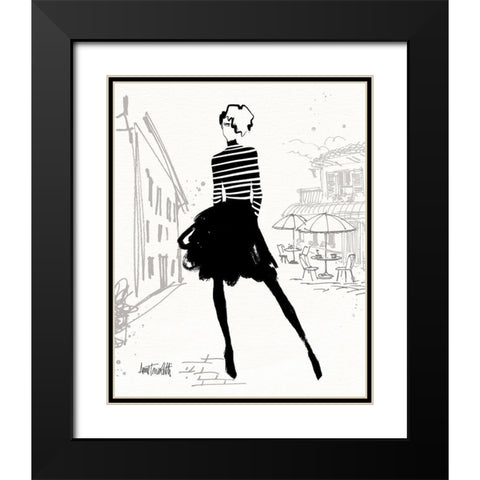 City Style Sketches VII Black Modern Wood Framed Art Print with Double Matting by Tavoletti, Anne