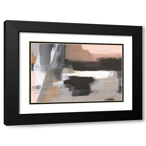 Escalante Mood Black Modern Wood Framed Art Print with Double Matting by Nai, Danhui