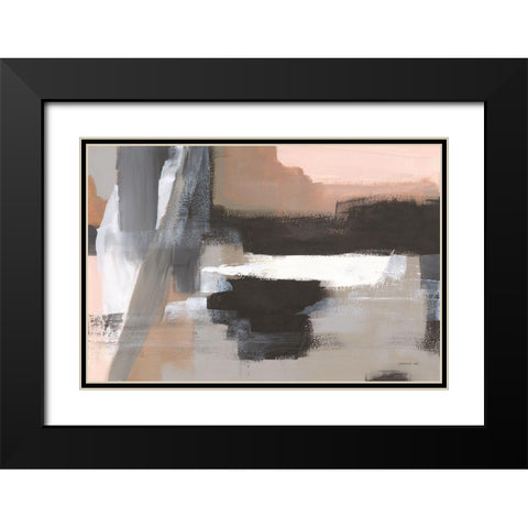 Escalante Mood Black Modern Wood Framed Art Print with Double Matting by Nai, Danhui